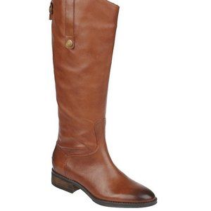Sam Elderman Penny Tall Back Zip Block Heel Riding